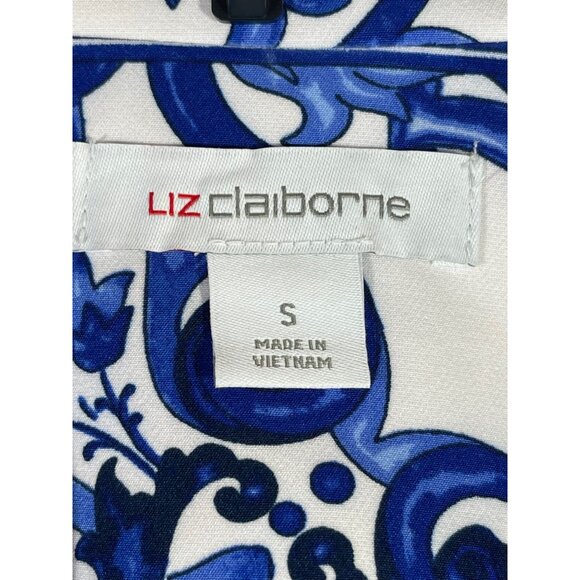 Liz Claiborne Womens Classic Fit Blazer Blue & White Size Small - Picture 7 of 8